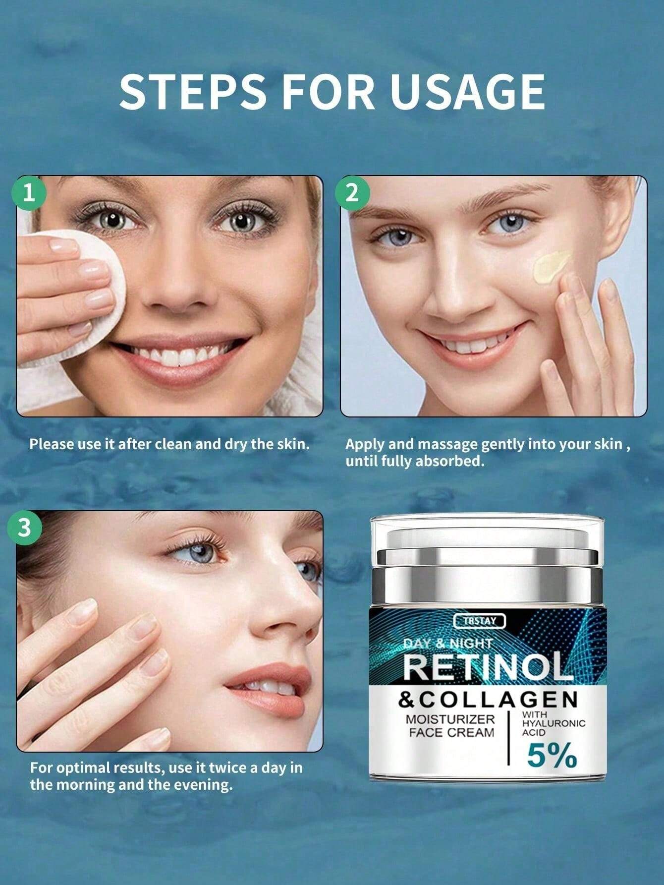 Retinol collagen moisturizing face cream