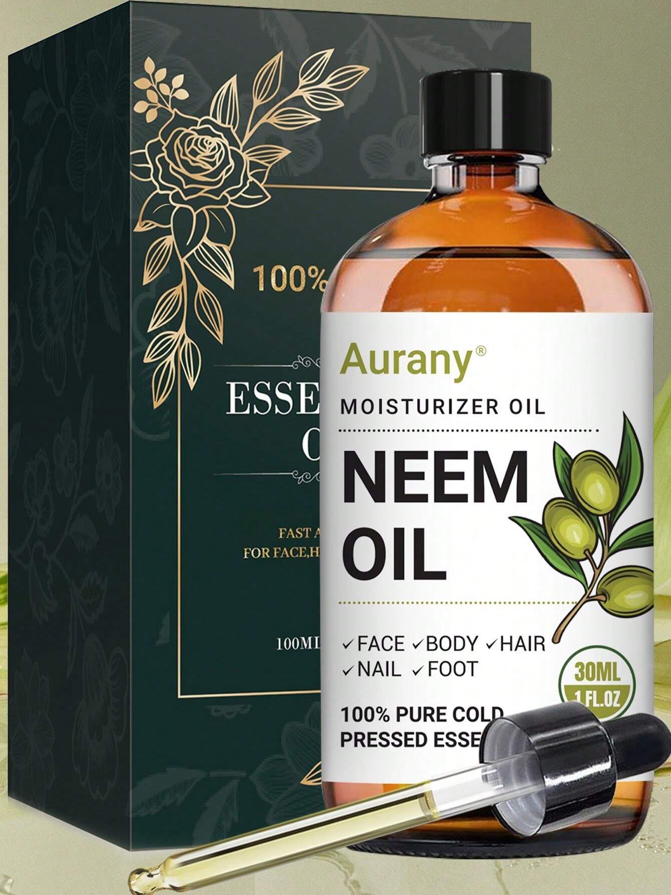 Pure Cold-Pressed Neem Essential Oil